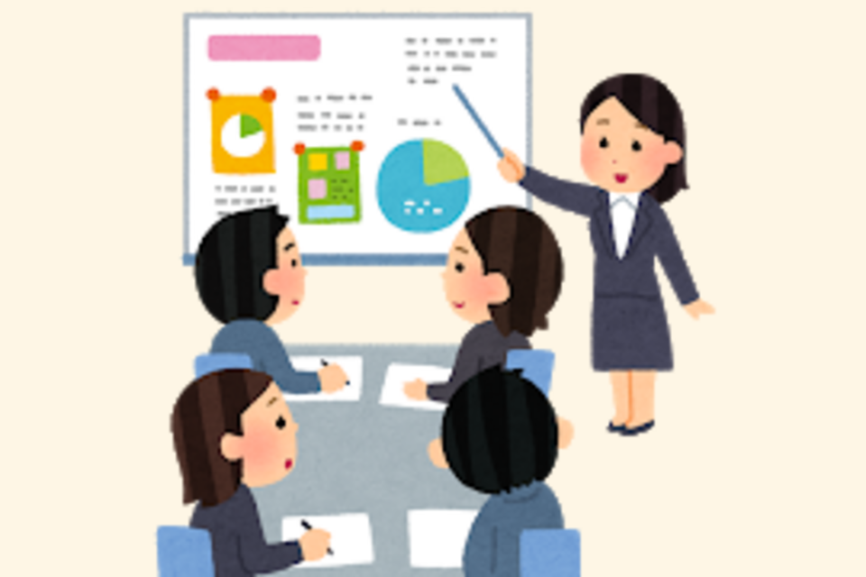 いらすとや　会議女性