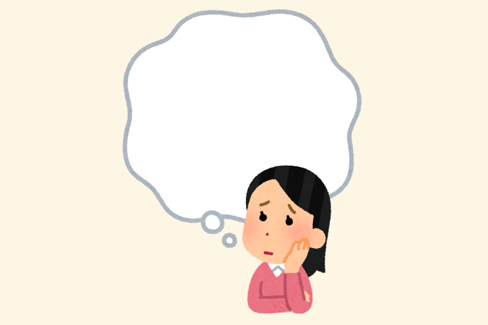 もやもや　イラスト